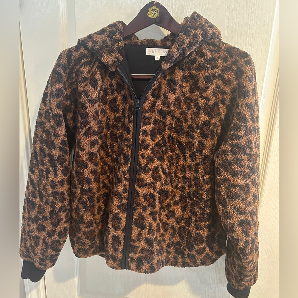 LOFT Leopard Print Bomber Jacket